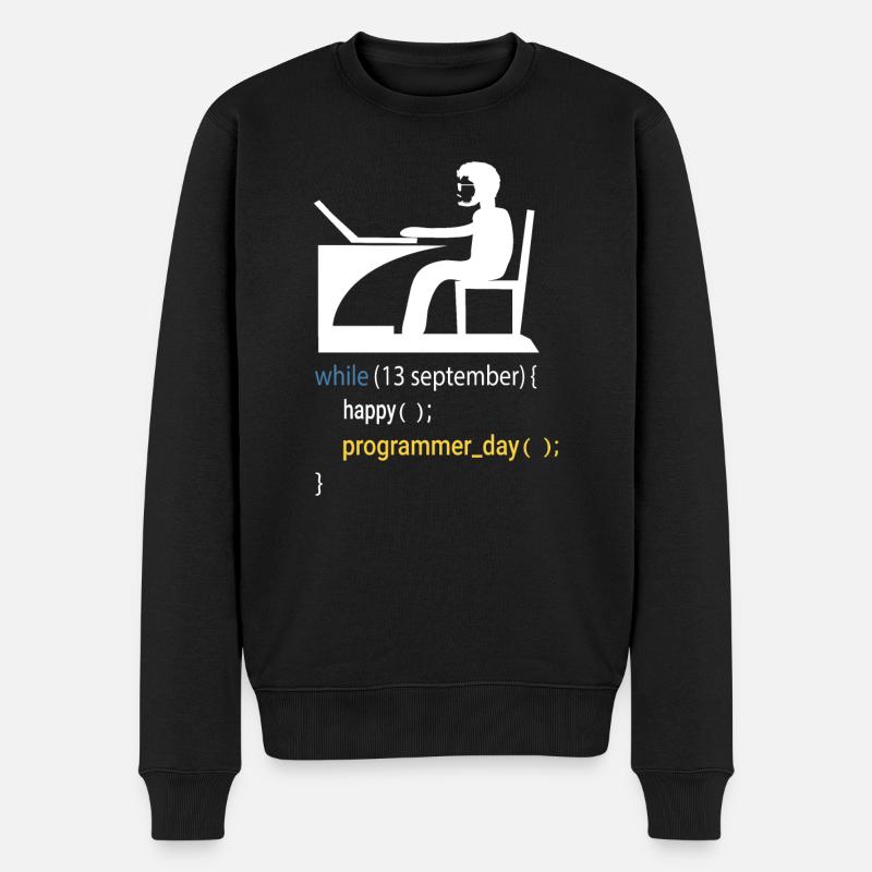 Softwareentwickler Programmierer Geschenk - Männer Premium Bio Pullover - Schwarz