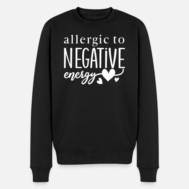 pensées positives vie positive - Pull Premium bio Homme - noir