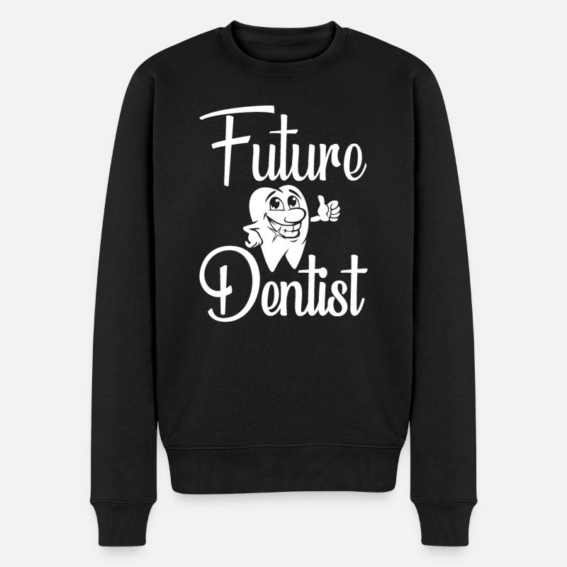 Dental assistant Dentist Tooth - Men's Premium Organic Jumper - black
