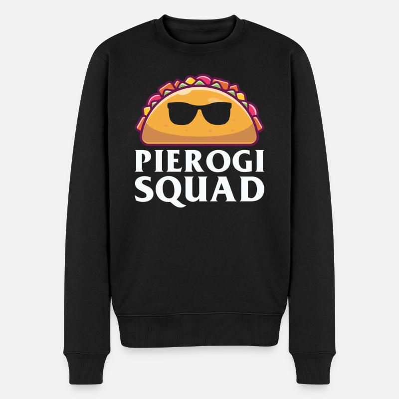 Polonais Pierogi amoureux Funny Pierogi - Pull Premium bio Homme - noir