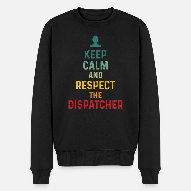 Bester Disponent Spruch Geschenk Beruf Logistik - Männer Premium Bio Pullover - Schwarz