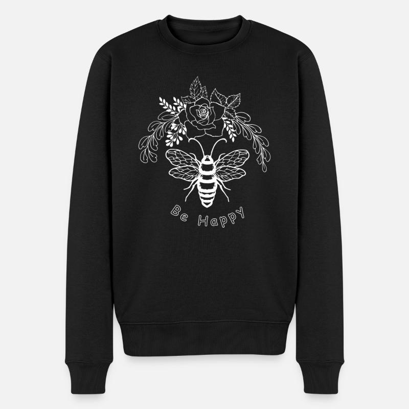 Abeille - Pull Premium bio Homme - noir