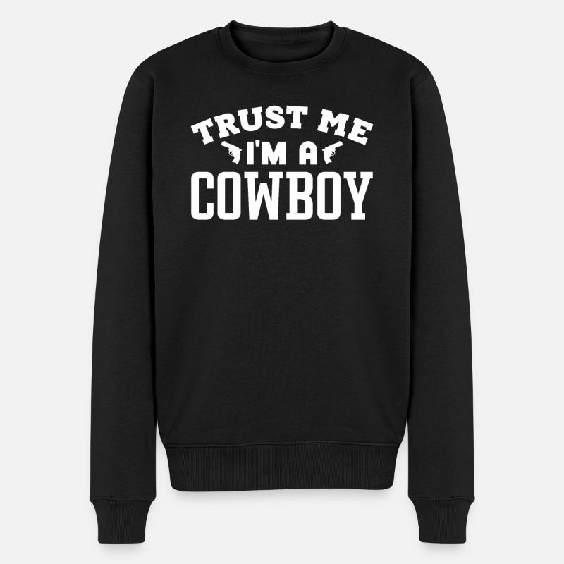 Cow-boy - Pull Premium bio Homme - noir