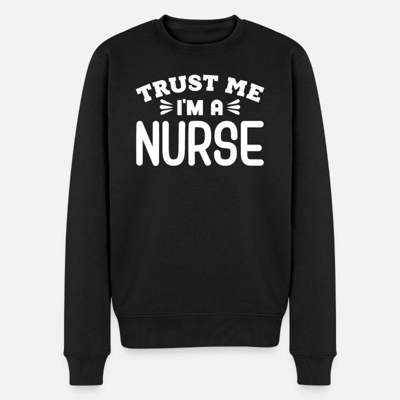 Arzthelferin Krankenpflegerin Arztpraxis Nadel - Männer Premium Bio Pullover - Schwarz
