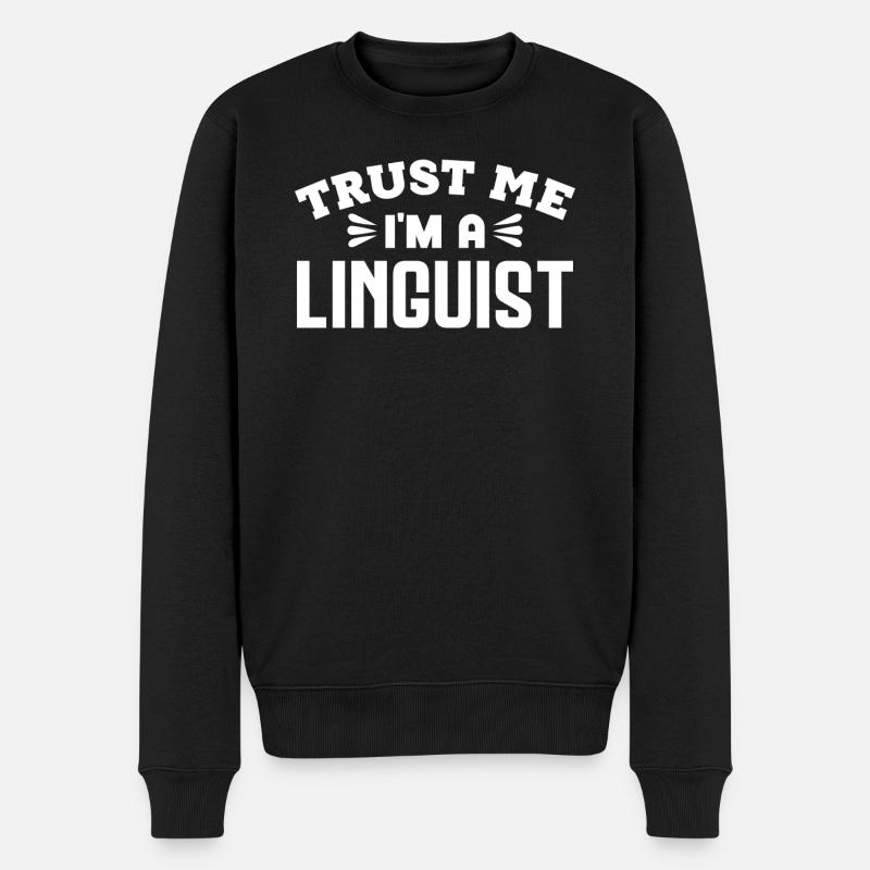 Linguistes Linguistes Linguistes - Pull Premium bio Homme - noir