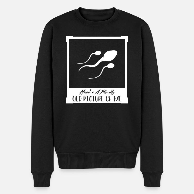 Photo ancienne - Spermium - Pull Premium bio Homme - noir
