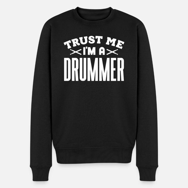 Batteur Batterie Musiciens - Pull Premium bio Homme - noir