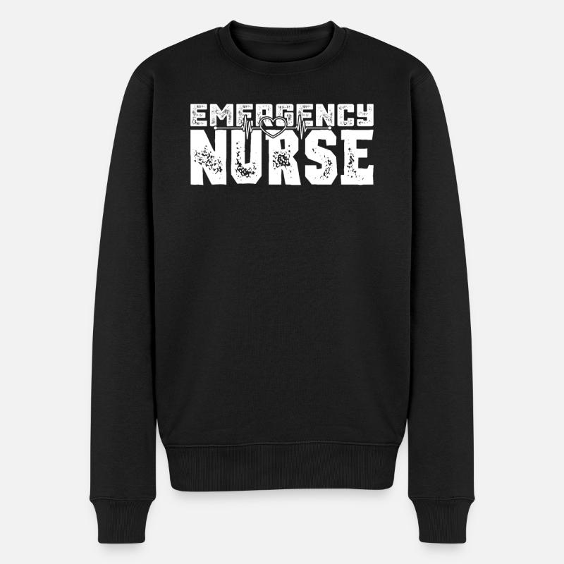 Service ambulancier Infirmier paramédical - Pull Premium bio Homme - noir