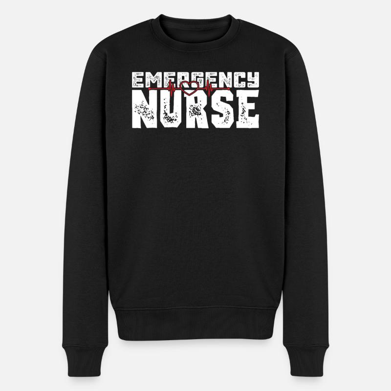 Service ambulancier Infirmier paramédical - Pull Premium bio Homme - noir