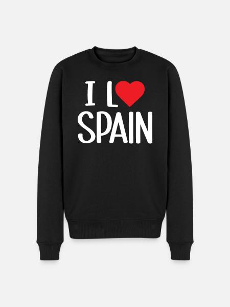 I love Spain - Men's Premium Organic Jumper - black