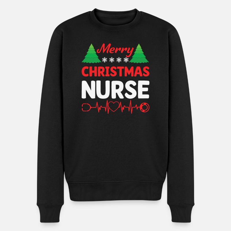 Infirmière de Noël - Pull Premium bio Homme - noir