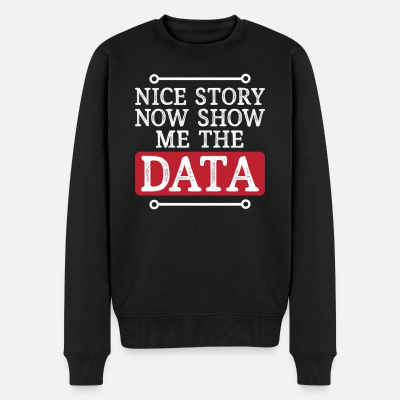 Deep Learning Machine Learning AI KI Datenanalyse - Männer Premium Bio Pullover - Schwarz