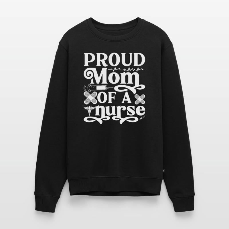 Stolze Mutter einer Krankenschwester Männer Premium Bio Pullover