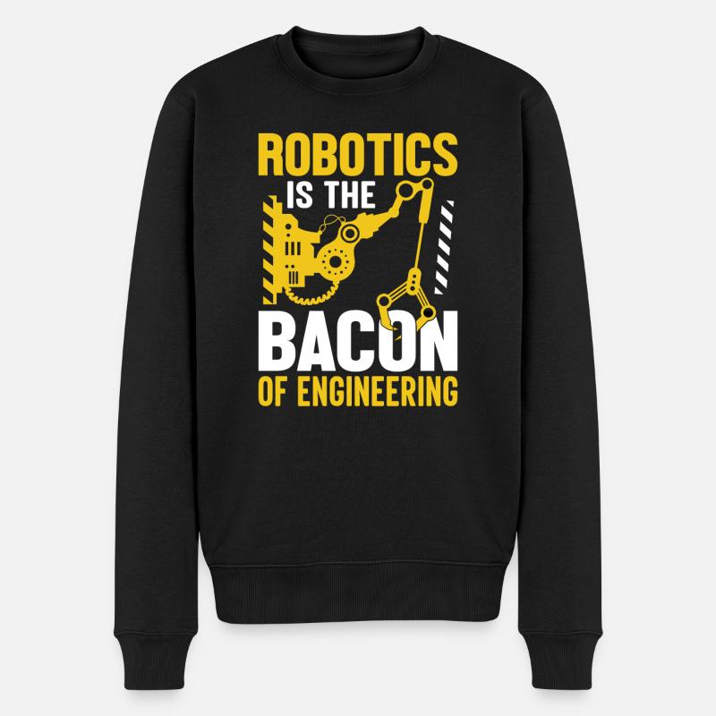 Robot Programmer Automation Technician - Men's Premium Organic Jumper - black