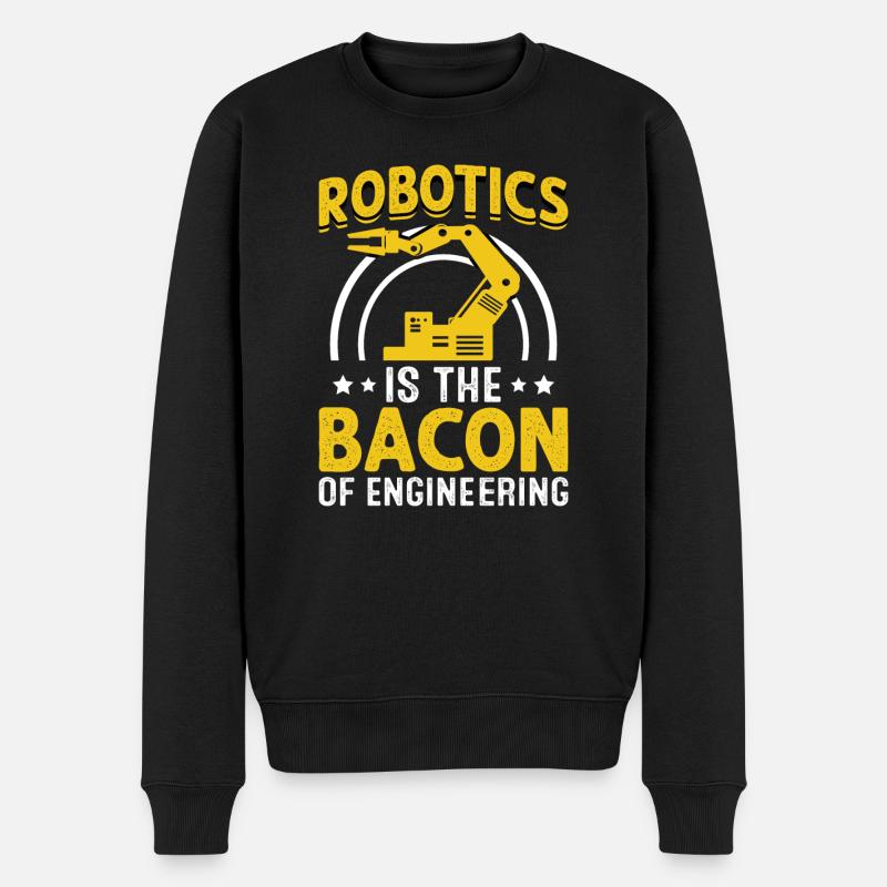 Robot Programmer Automation Technician - Men's Premium Organic Jumper - black