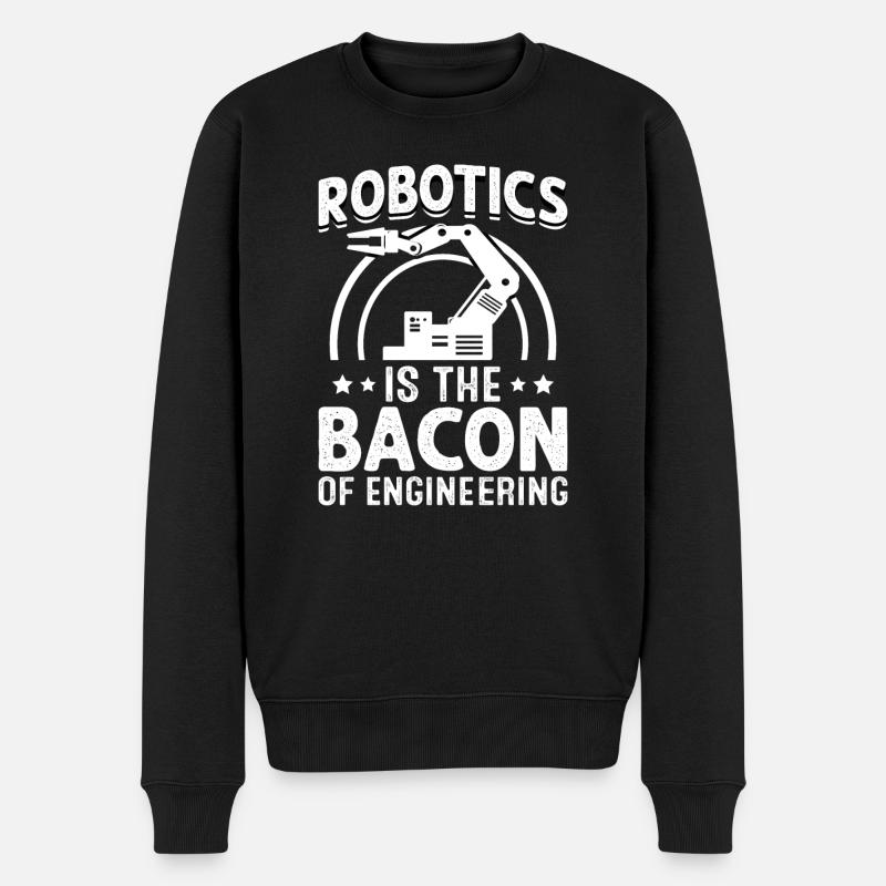 Robot Programmer Automation Technician - Men's Premium Organic Jumper - black