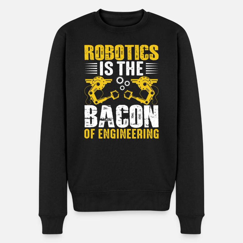 Roboter Programmierer Automatisierungstechniker - Männer Premium Bio Pullover - Schwarz