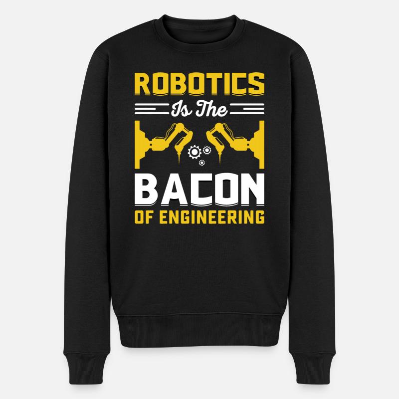 Robot Programmer Automation Technician - Men's Premium Organic Jumper - black