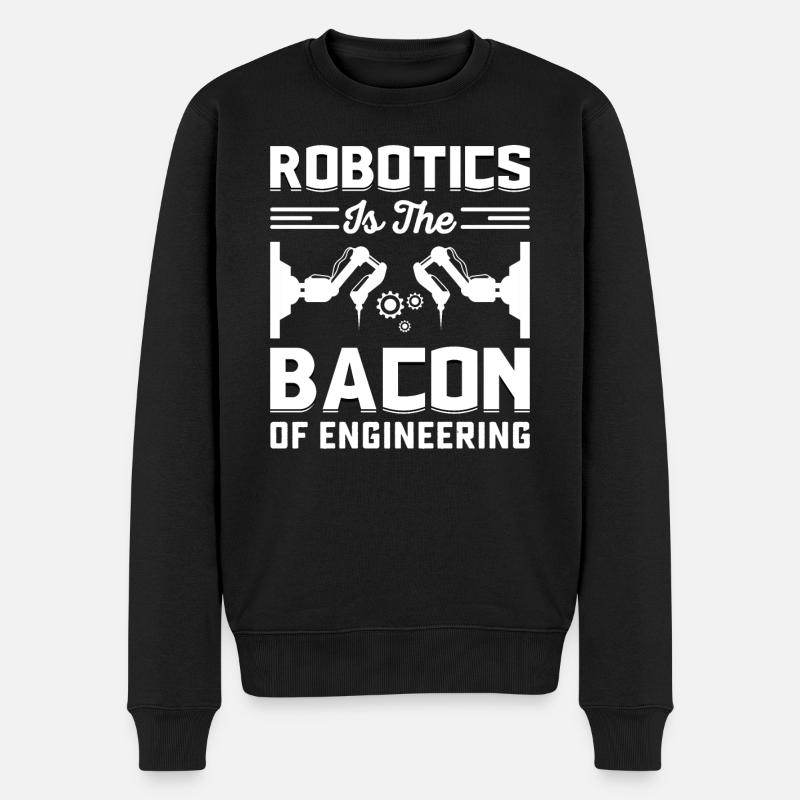 Roboter Programmierer Automatisierungstechniker - Männer Premium Bio Pullover - Schwarz