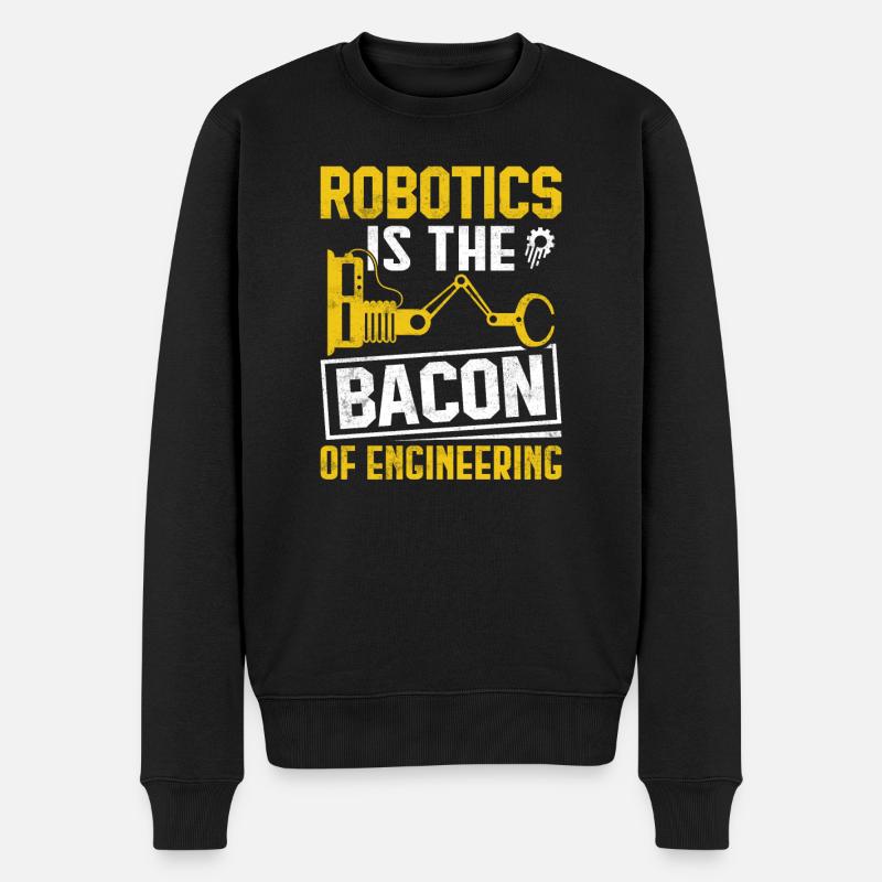 Roboter Programmierer Automatisierungstechniker - Männer Premium Bio Pullover - Schwarz