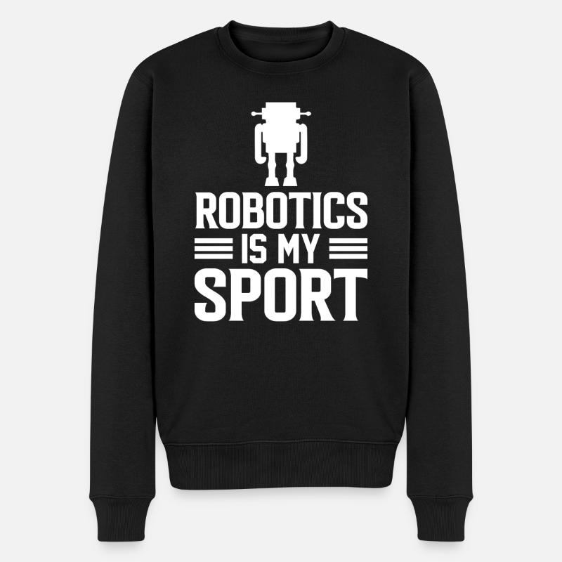 Roboter Programmierer Automatisierungstechniker - Männer Premium Bio Pullover - Schwarz