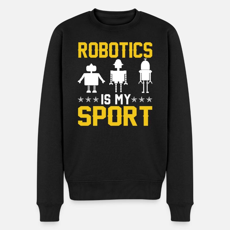 Robot Programmer Automation Technician - Men's Premium Organic Jumper - black