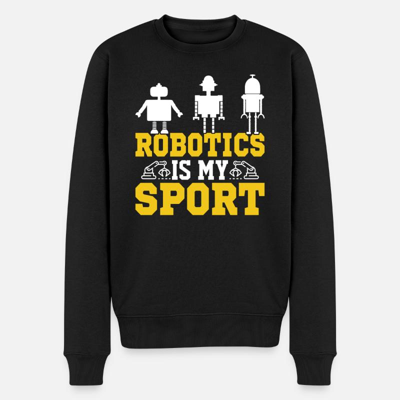 Roboter Programmierer Automatisierungstechniker - Männer Premium Bio Pullover - Schwarz