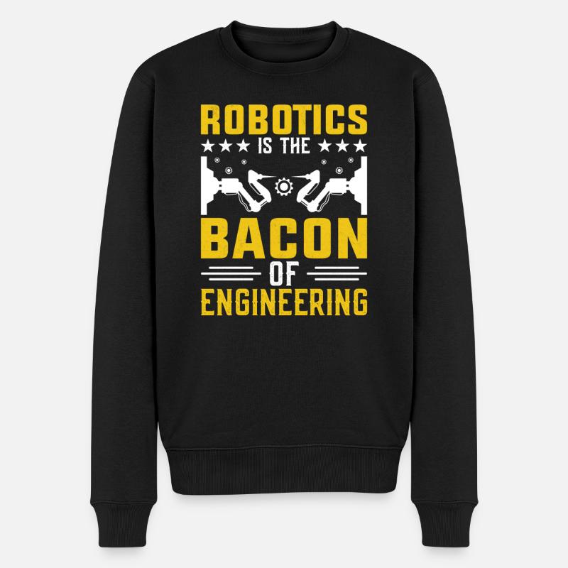 Robot Programmer Automation Technician - Men's Premium Organic Jumper - black