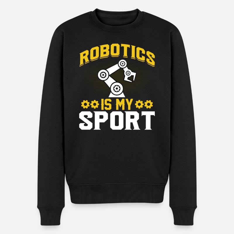 Robot Programmer Automation Technician - Men's Premium Organic Jumper - black