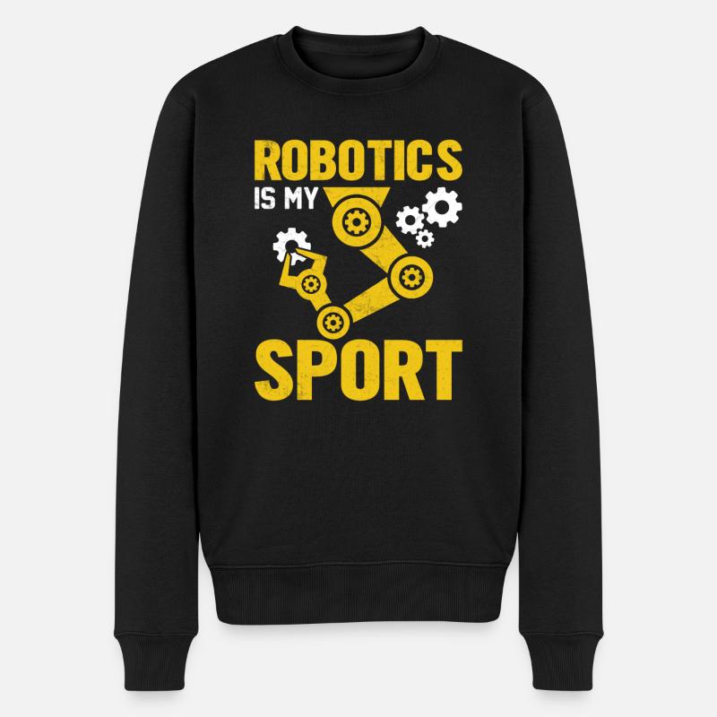 Robot Programmer Automation Technician - Men's Premium Organic Jumper - black