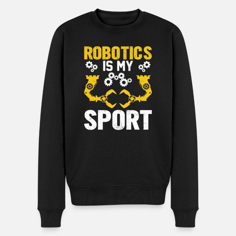 Robot Programmer Automation Technician - Men's Premium Organic Jumper - black