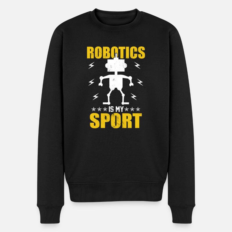 Robot Programmer Automation Technician - Men's Premium Organic Jumper - black