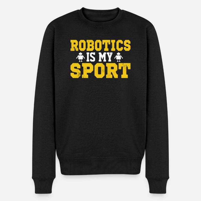 Roboter Programmierer Automatisierungstechniker - Männer Premium Bio Pullover - Schwarz
