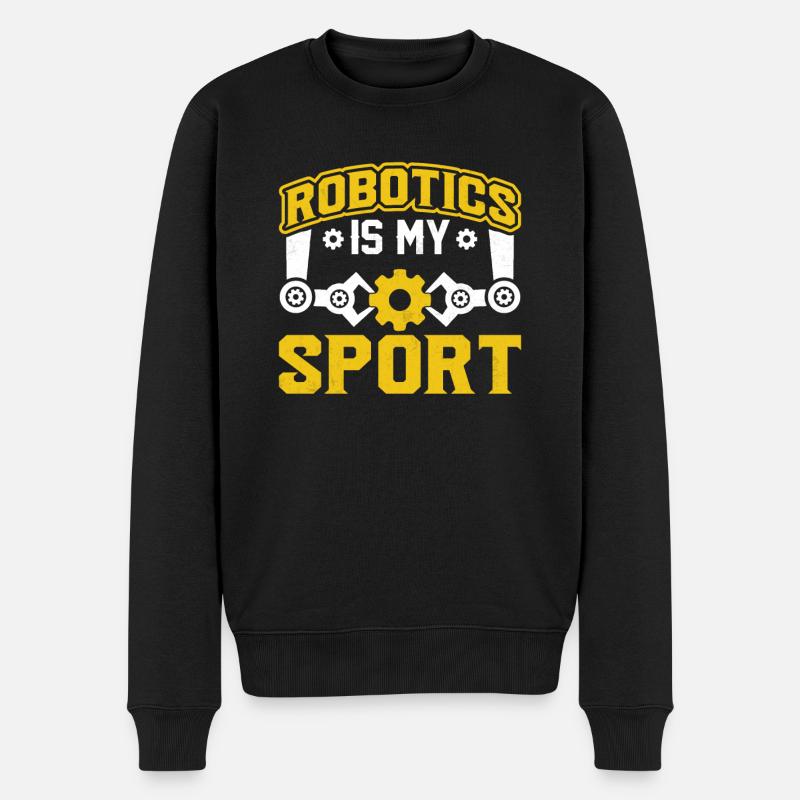 Robot Programmer Automation Technician - Men's Premium Organic Jumper - black