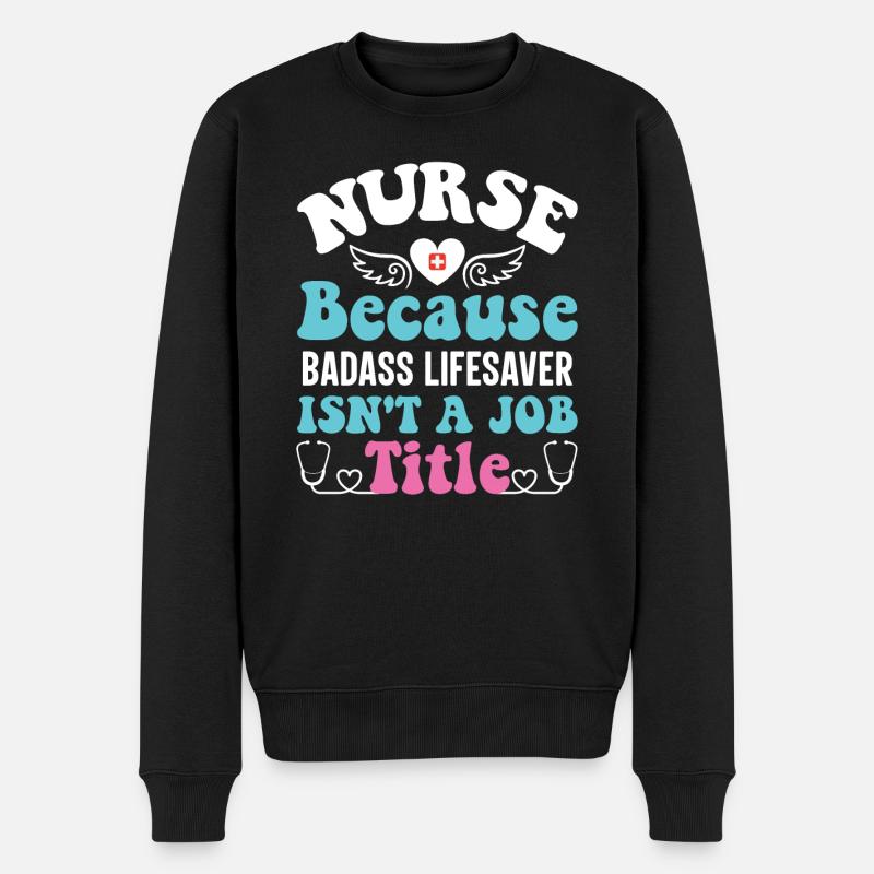 Service ambulancier Infirmier paramédical - Pull Premium bio Homme - noir
