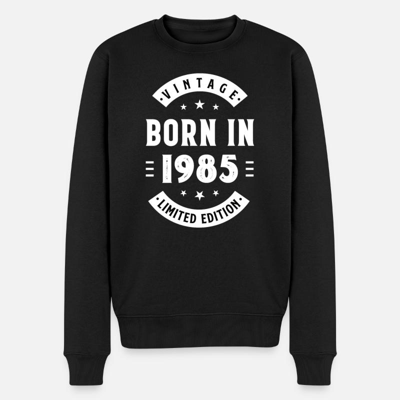 1985 - Année de construction 1985 - Né en 1985 - Pull Premium bio Homme - noir