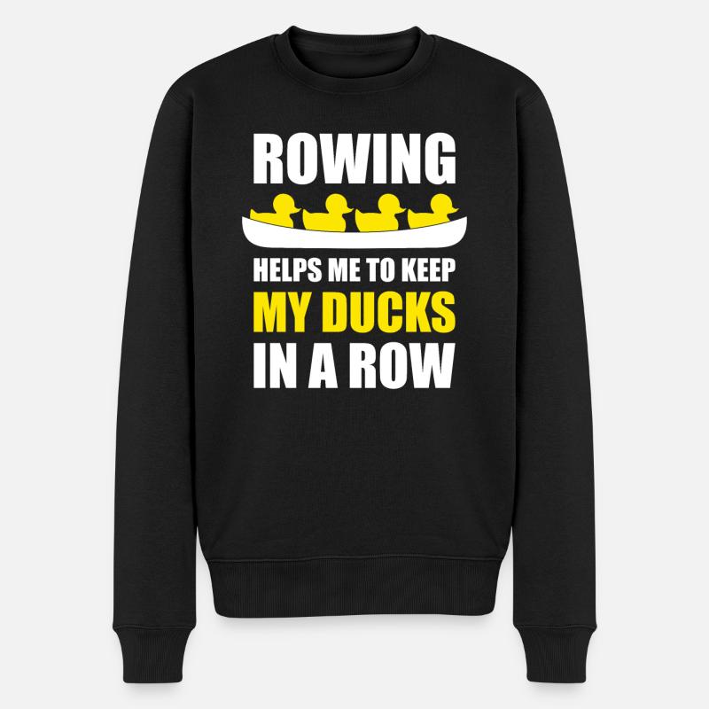 Aviron Rubberducks Aviron drôle - Pull Premium bio Homme - noir