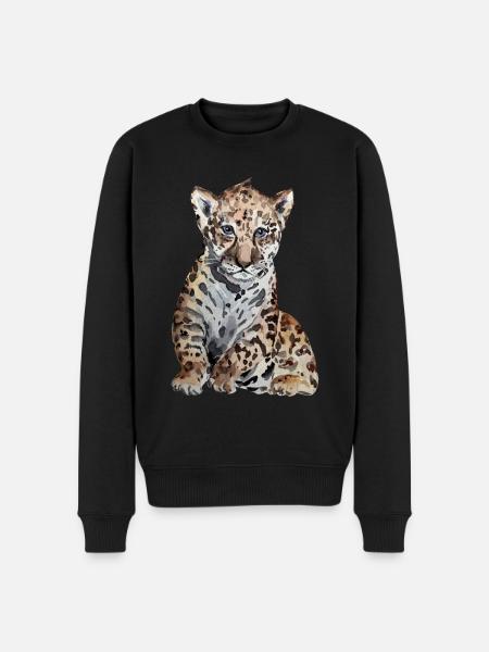 Jaguar Baby - Men's Premium Organic Jumper - black