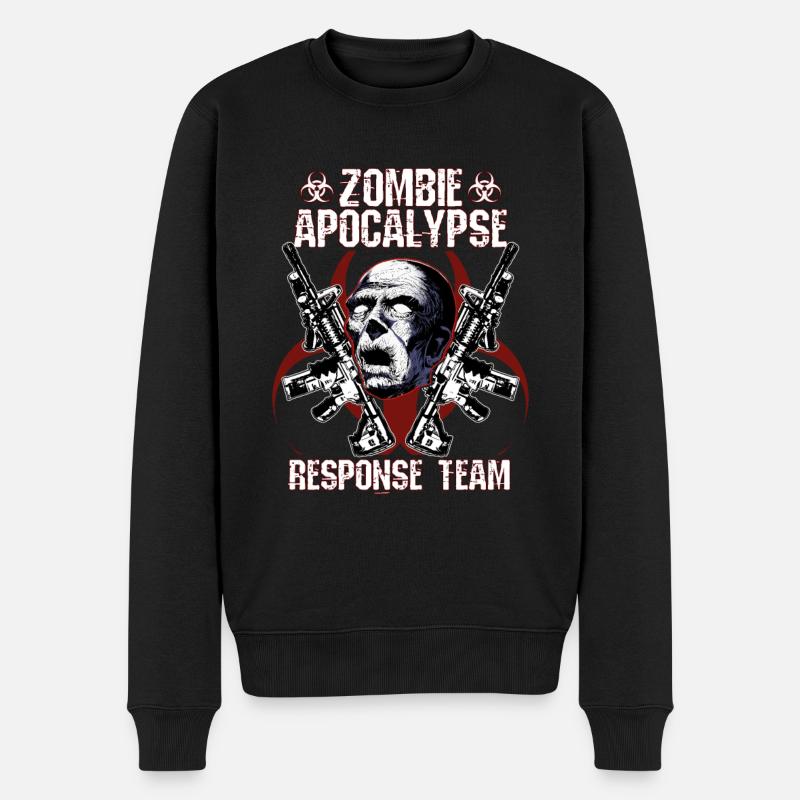 Zombie Apocalypse Response Team - Männer Premium Bio Pullover - Schwarz