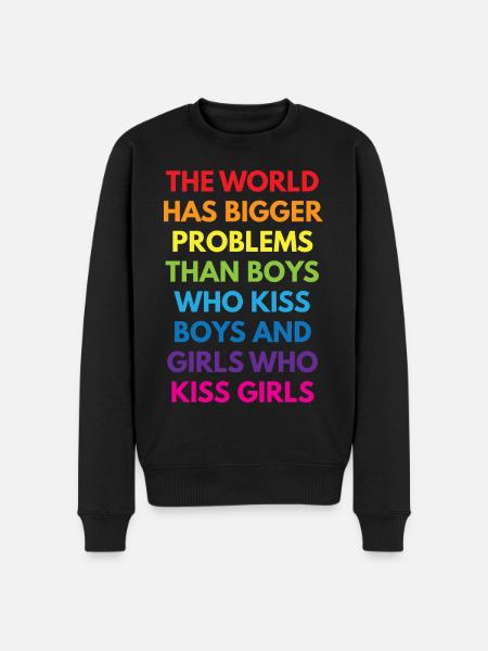LGBTQ+ - Men's Premium Organic Jumper - black