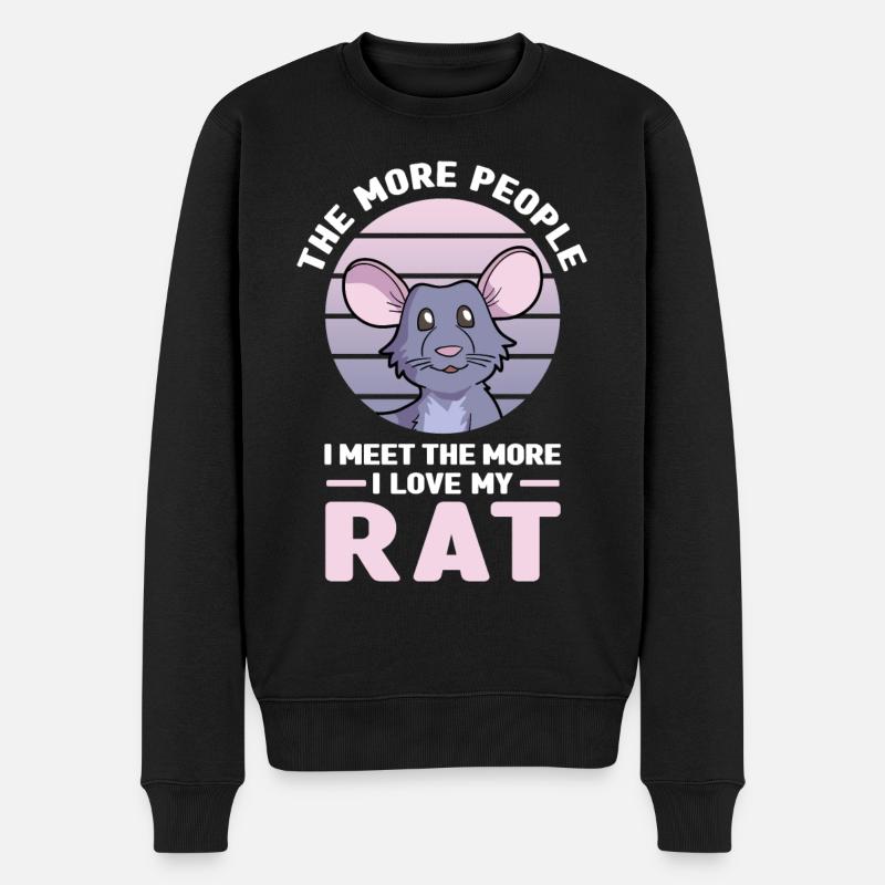 Rat - Pull Premium bio Homme - noir