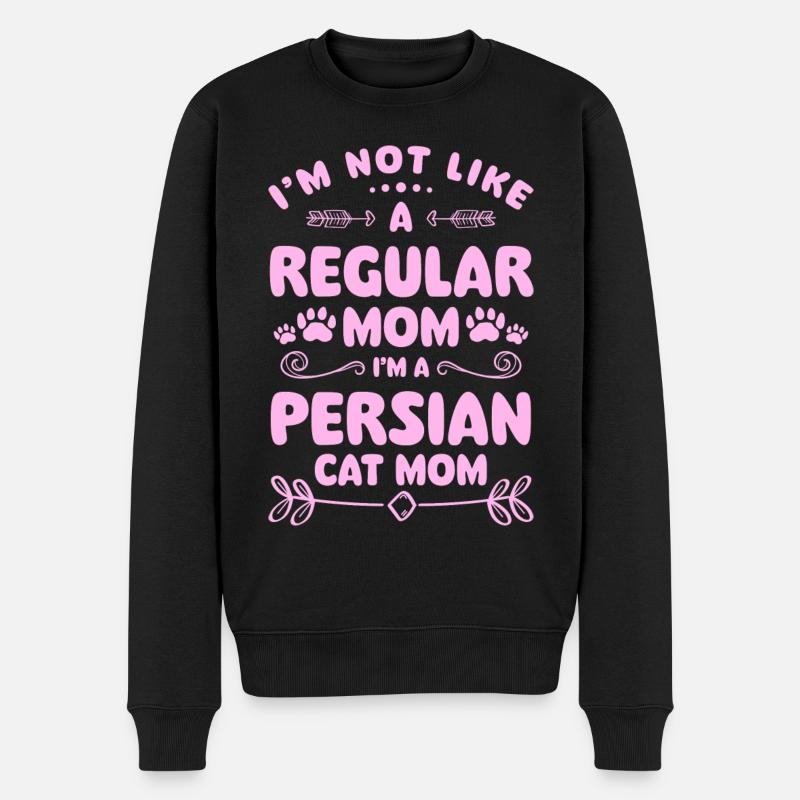 Perser Katze Katzenfreund - Männer Premium Bio Pullover - Schwarz