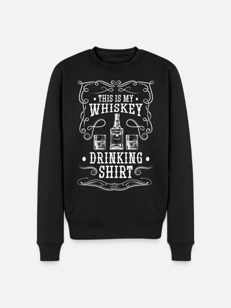 Rum Bottle Man Intoxication - Men's Premium Organic Jumper - black