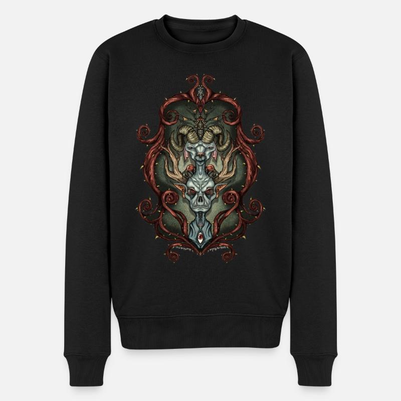 Rahmen Monster 2 - Männer Premium Bio Pullover - Schwarz
