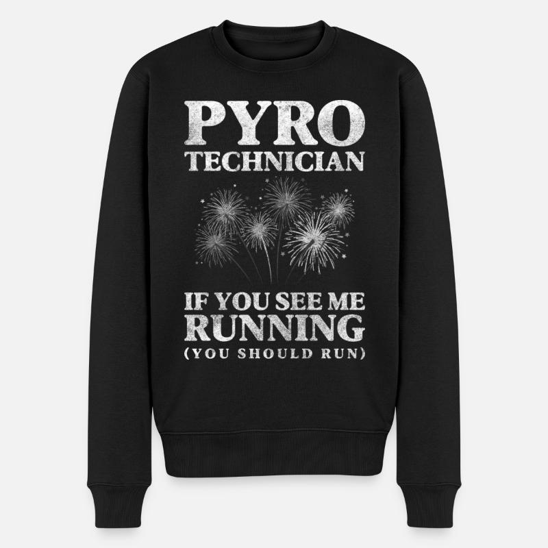 Technique Firecracker Pyroshow Professional - Men's Premium Organic Jumper - black
