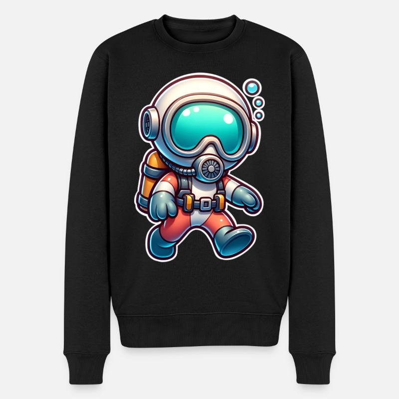 Plongeurs - Pull Premium bio Homme - noir