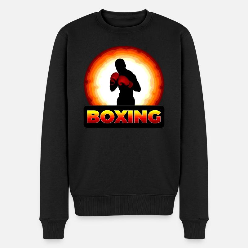 Boxe - Pull Premium bio Homme - noir