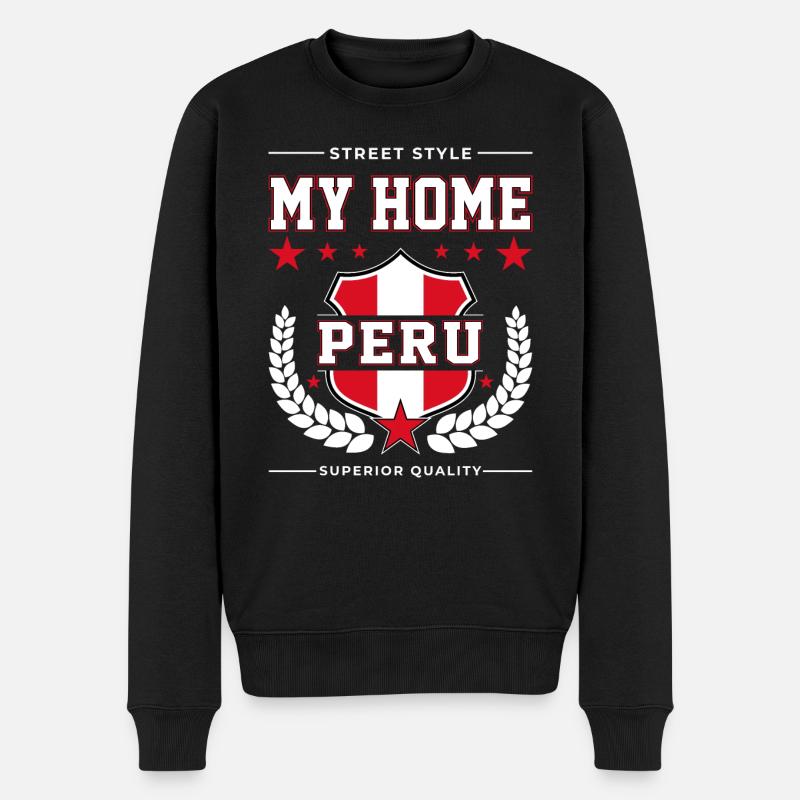 Ma maison Pérou - Pull Premium bio Homme - noir