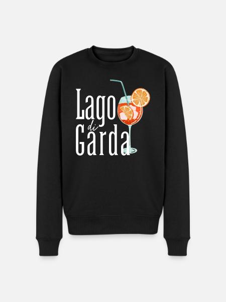 Lago Di Garda Gardasee - Männer Premium Bio Pullover - Schwarz