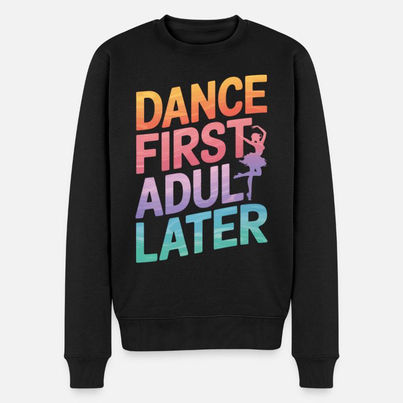 Dansende dansere danser - Økologisk premium-sweatshirt til mænd - sort
